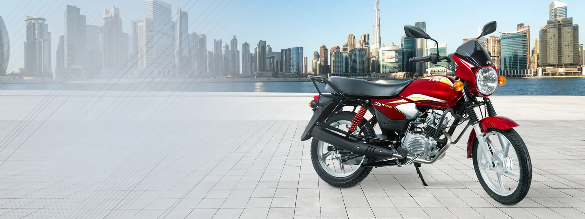 tvs hlx 150 5 gear Full Banner Image